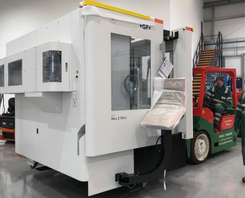 A brand new Mikron 5 axis machine