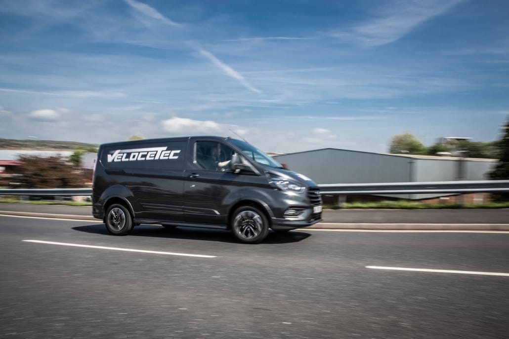 Photo of the Velocetec branded Ford Transit Custom Sport